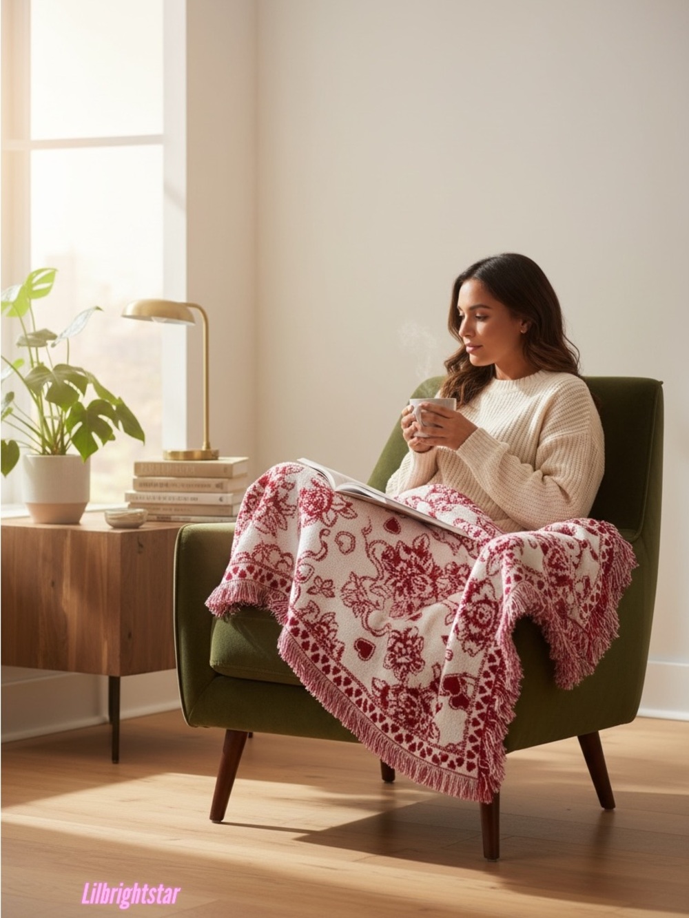 💘 Rachel Zoe Toile Knit Chenille Throw Blanket 50” x 70” NWT